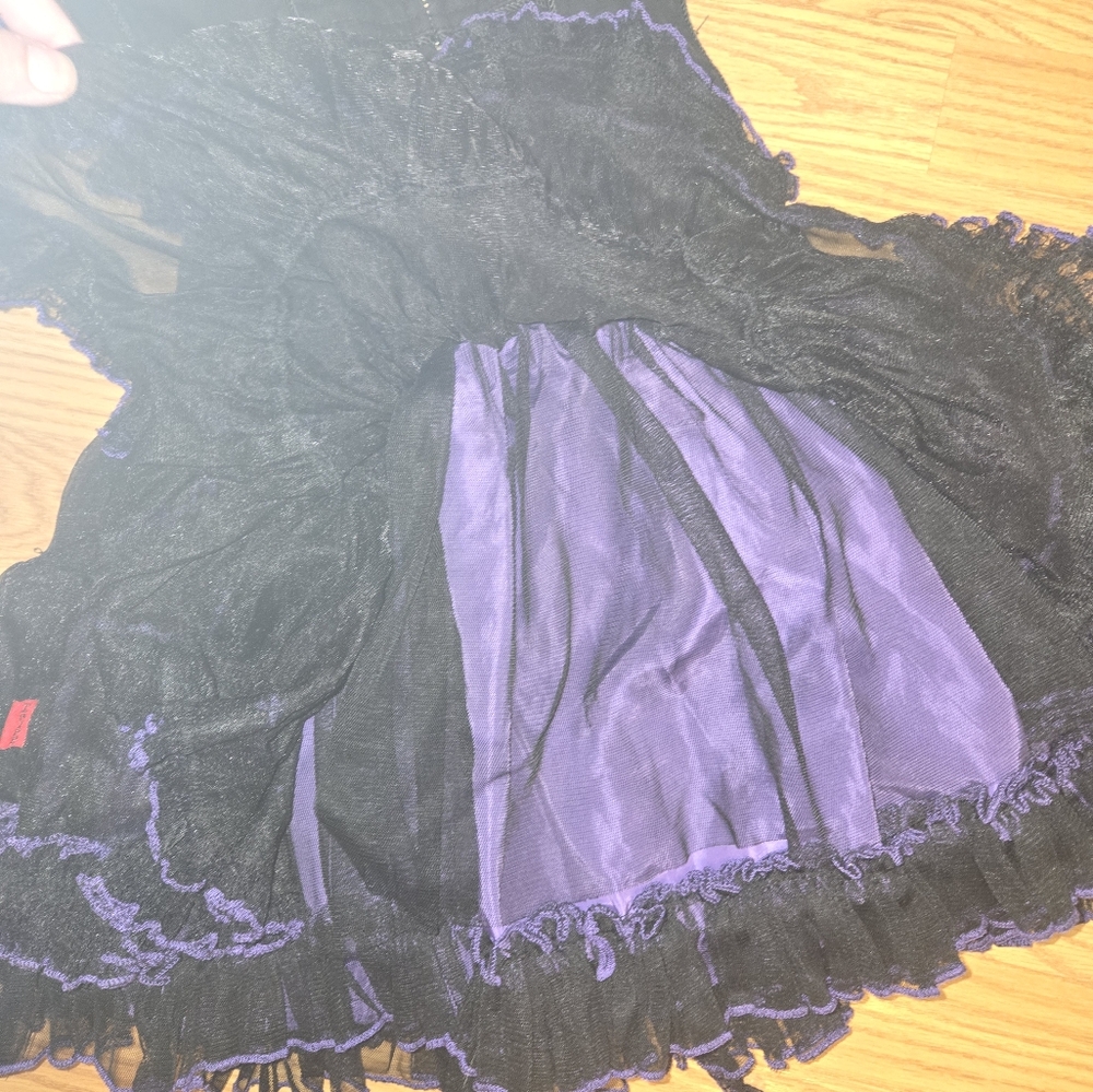 TRIPP NYC black/purple dress - Picture 6 of 8